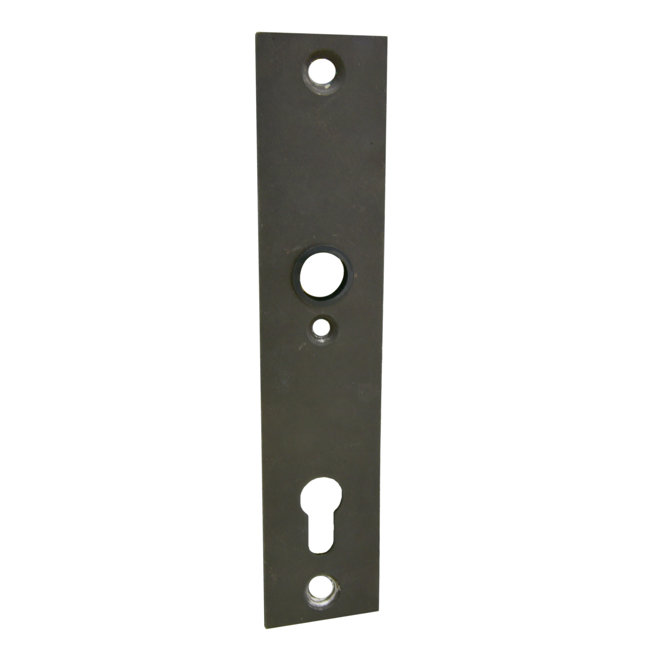 Sicherheits-Haustürschild Innen Dist. 92 mm PZ, Eisen Schwarz  L x B