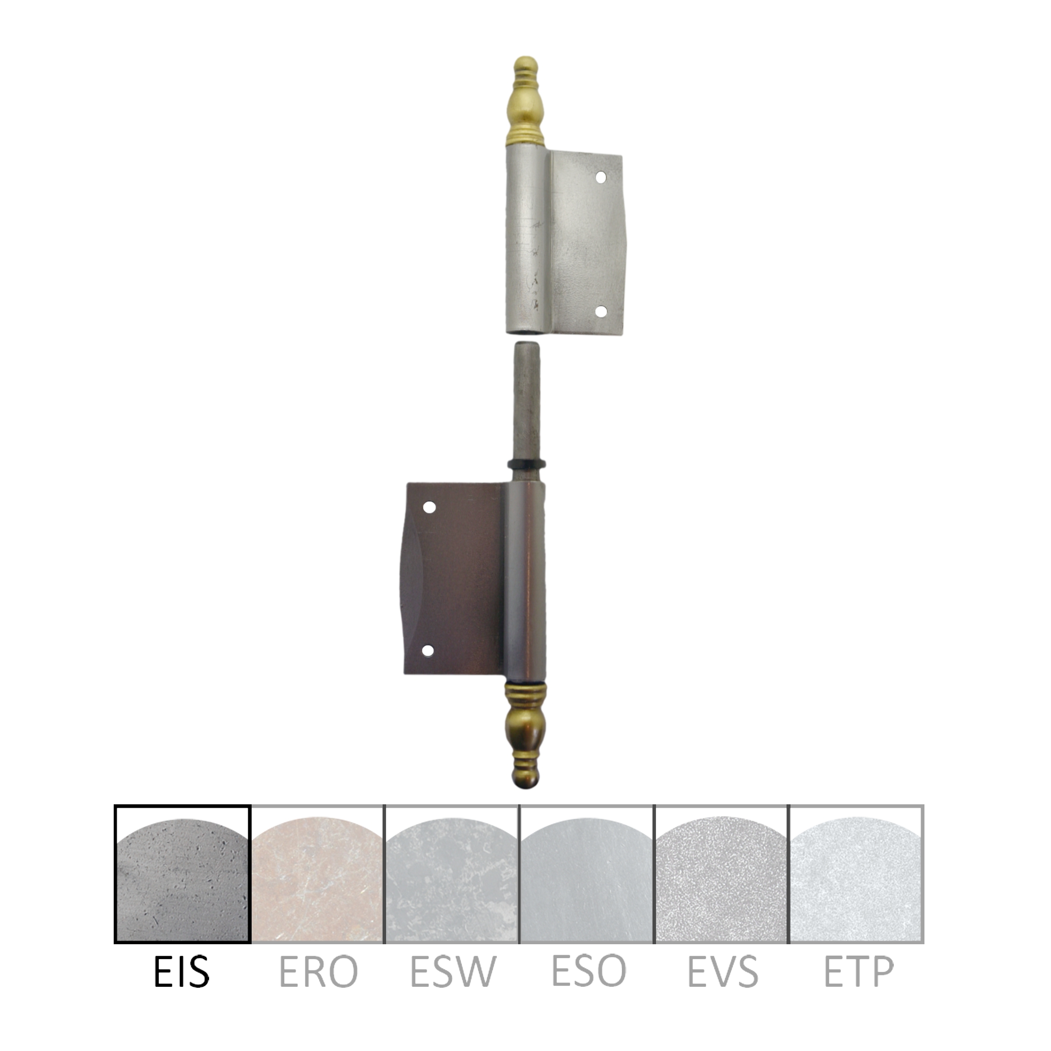 Einstemmband versetzt, 9mm, 120mm LI Messing Zierköpfen Serie FB032 Bild1