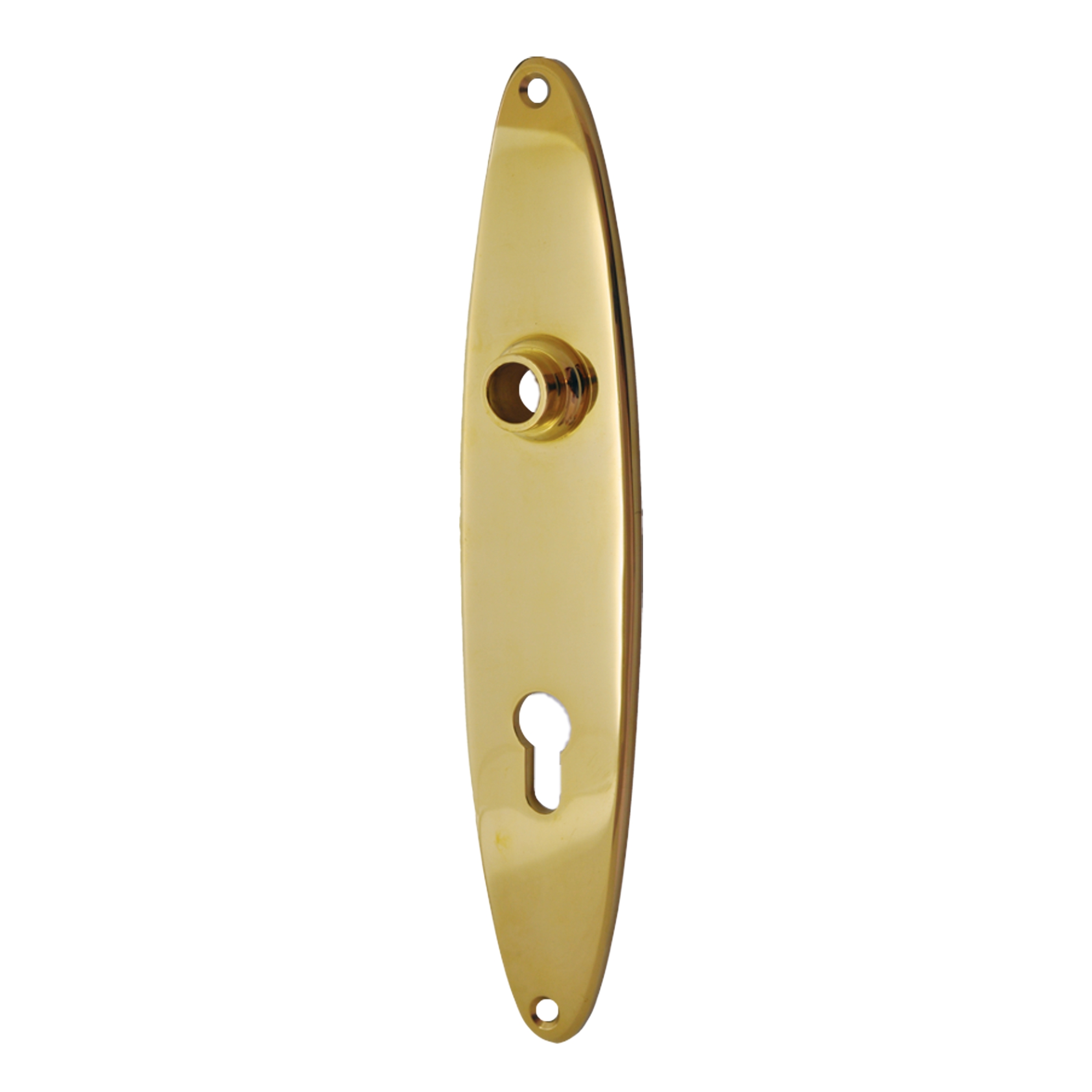 Sicherheitstürschild Innen, Messing, Distanz 92 mm, PZ, 270 x 56 x 5 mm Serie TS043 Bild1