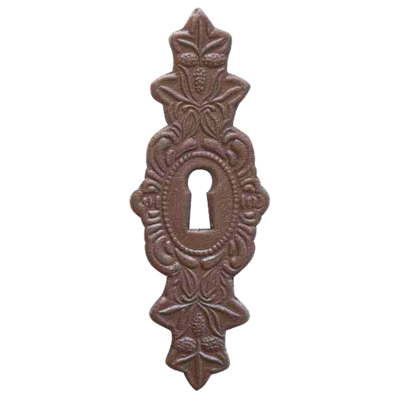 Historismus Möbelschild geprägt Le45 x 115mm mit Schlüsselloch Serie HI013 Bild1