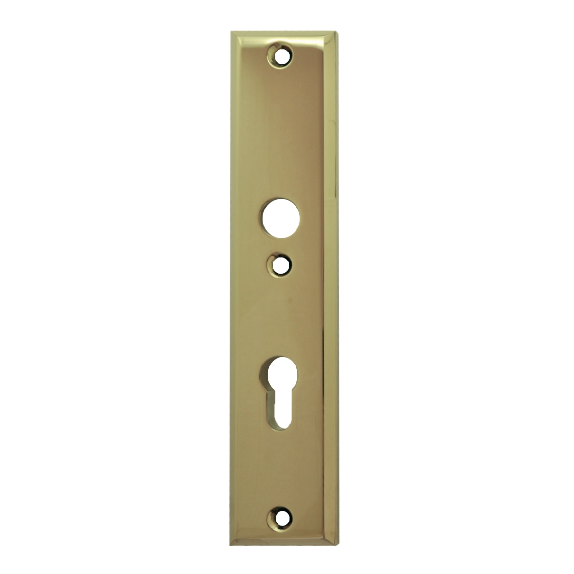 Sicherheitstürschild (PZ) in Messing 72 mm Innen Bild1