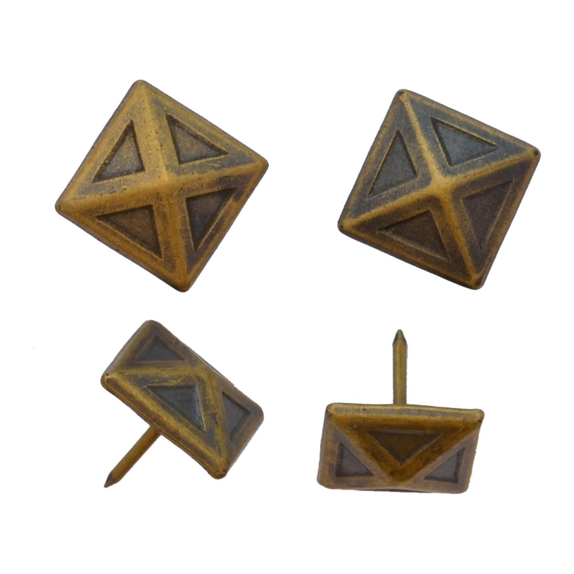Polsternagel /Ziernagel in Bronze. Masse Polsternagel Ziernagel aus Bronze 
im renaissance Stil patiniert, geputzt 20 Stück der Serie ZB25 Bild1