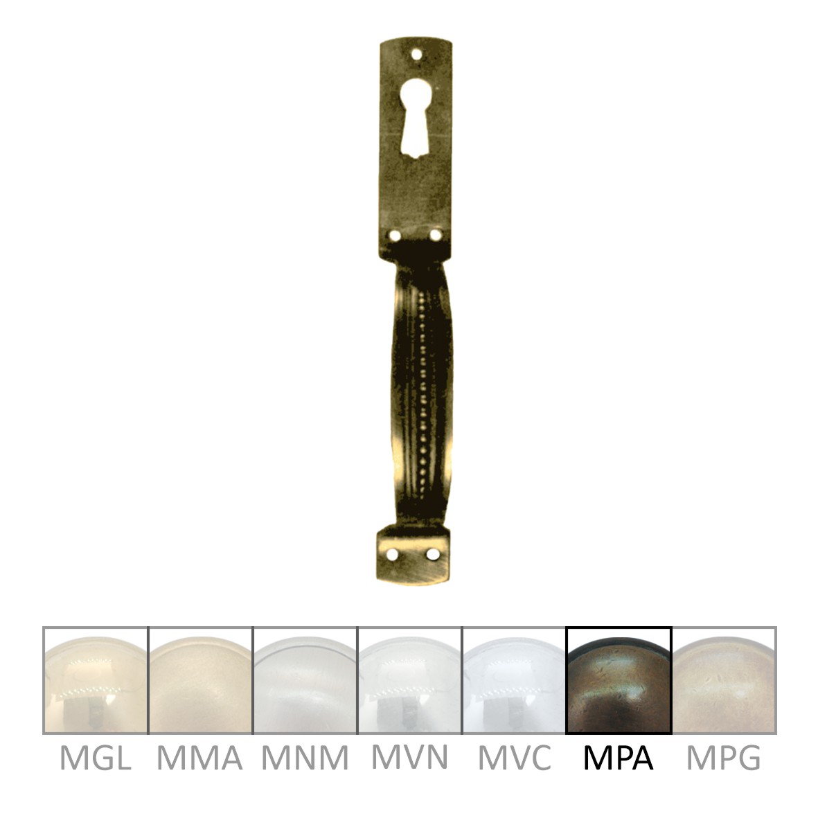 Bügelgriff, MPA, Maße B x H - 15 x 125mm Serie GR019 Bild1