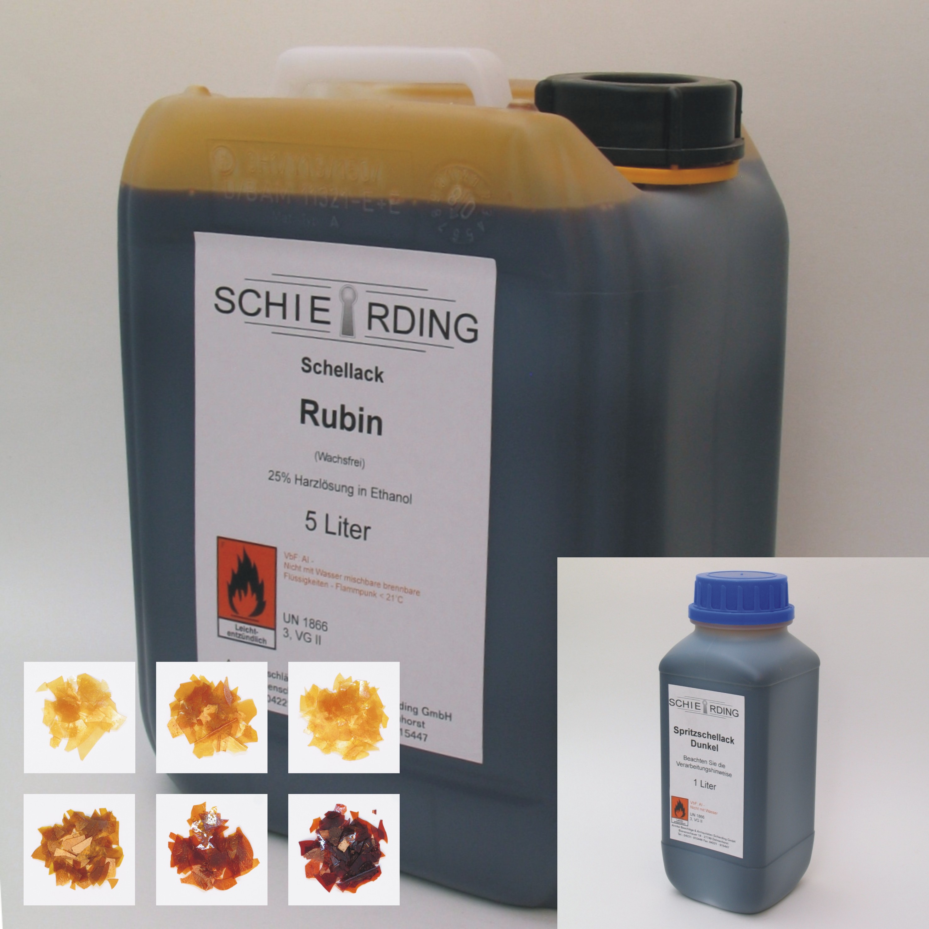 Reiner gelöster Schellack entwachst Serie LA003 Bild1