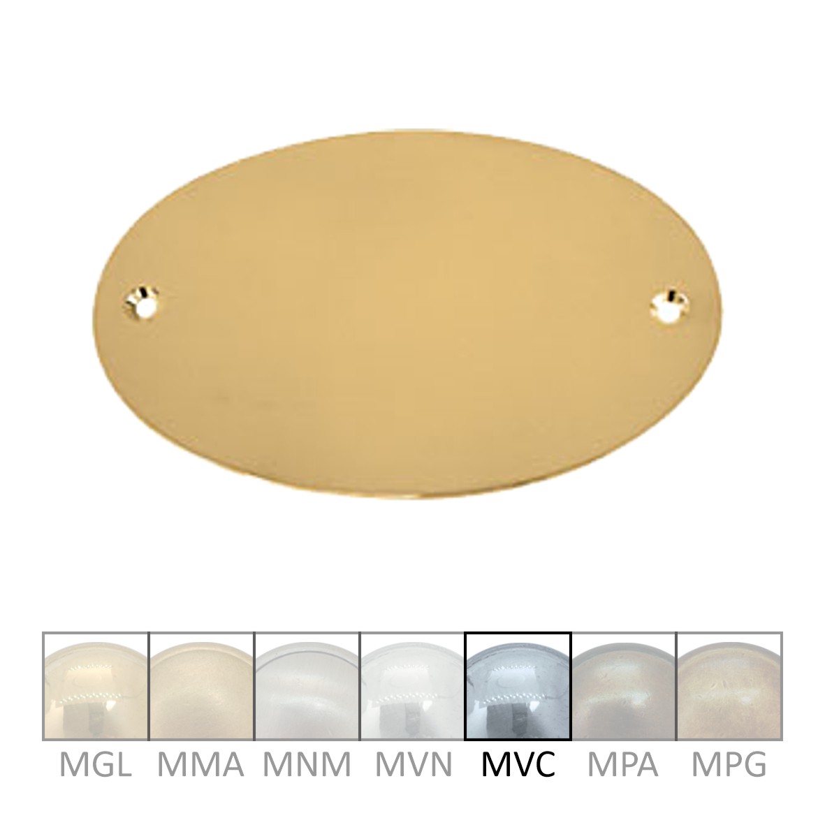 Namensschild Messing MVC 98x60mm Serie NS005 Bild1