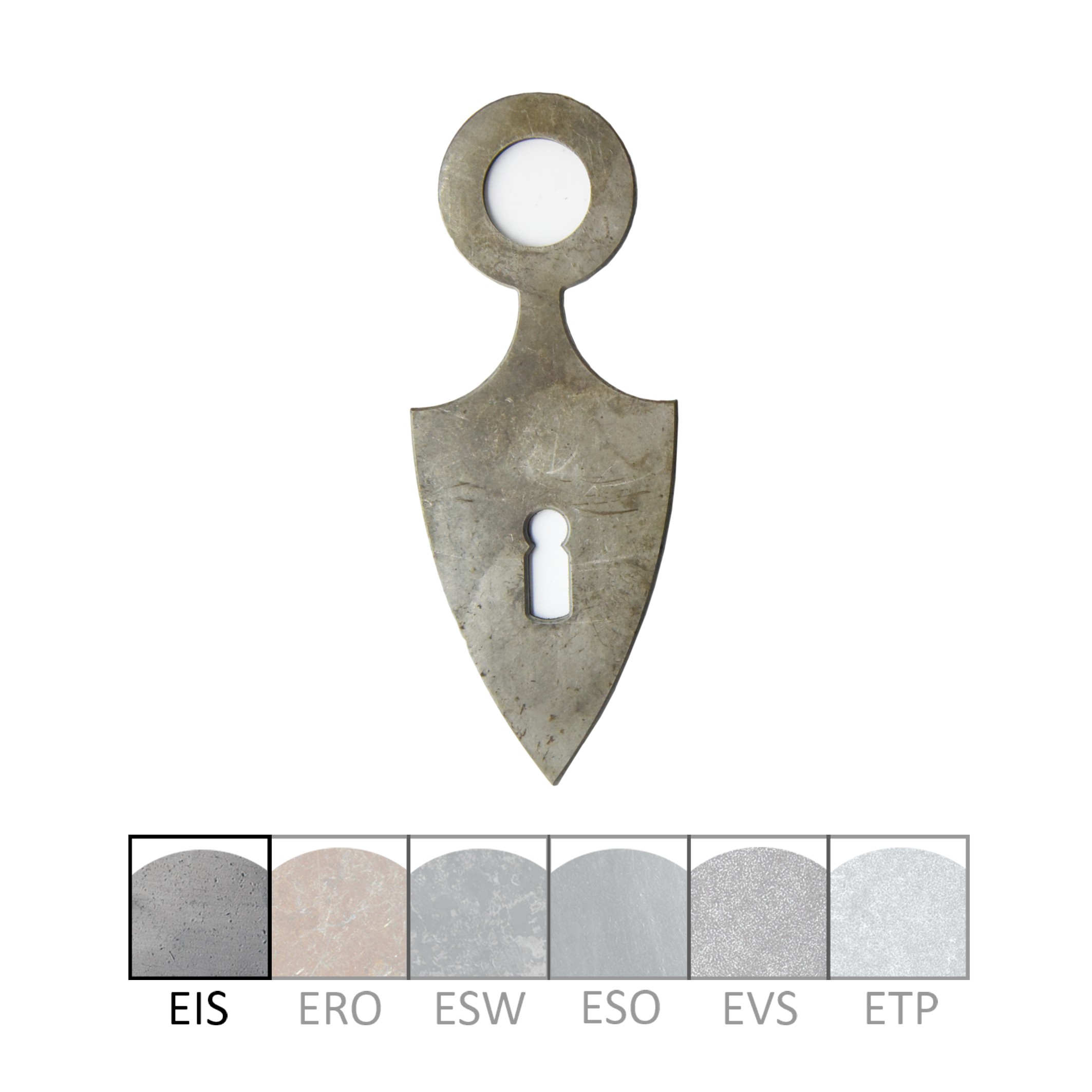 Zimmertürschild Dist. 72 mm BB, L x B