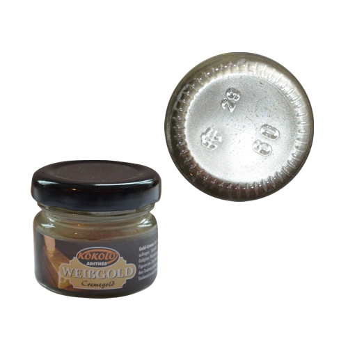 Gold-Creme 25 ml Weißgold in Pastenform mit einer hohen Deckfähigkeit Serie GC001 Bild1