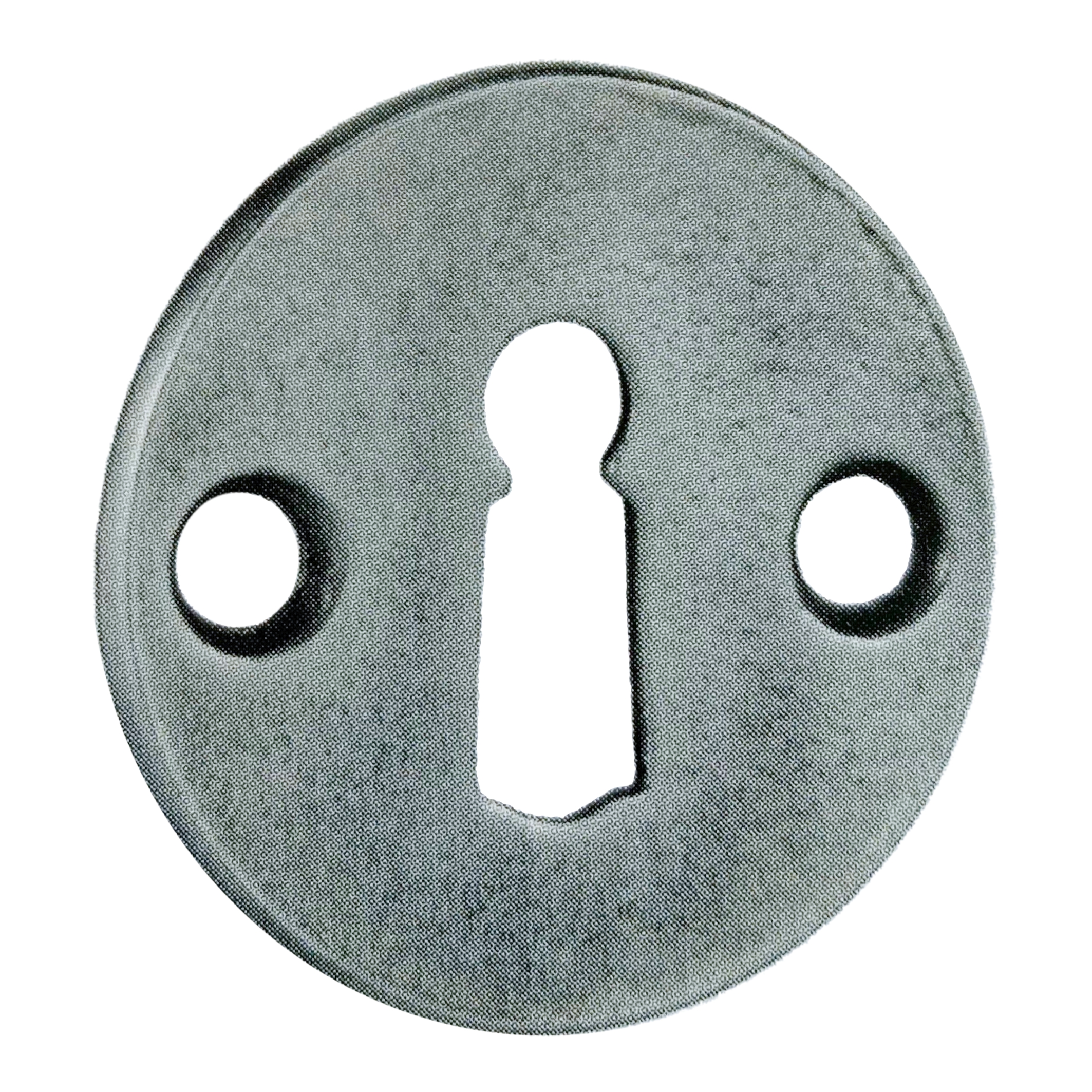 Schlüsselrosette (BB) aus Temperguss leicht geölt, D Schlüsselrosette (BB) aus Temperguss leicht geölt, D