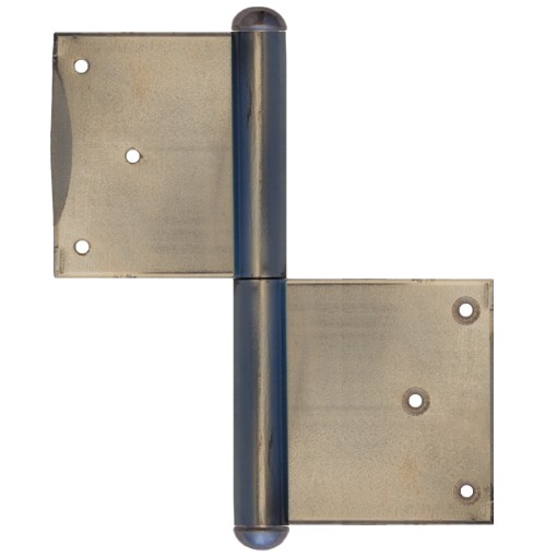 Einstemmband Blendrahmen fester Stift 160mm rechts - Eisen blank Serie TB005 Bild1