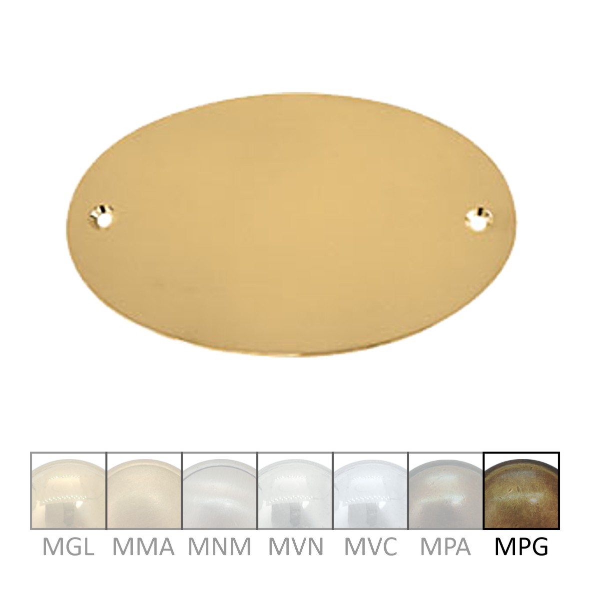 Namensschild Messing MPG 98x60mm Serie NS005 Bild1