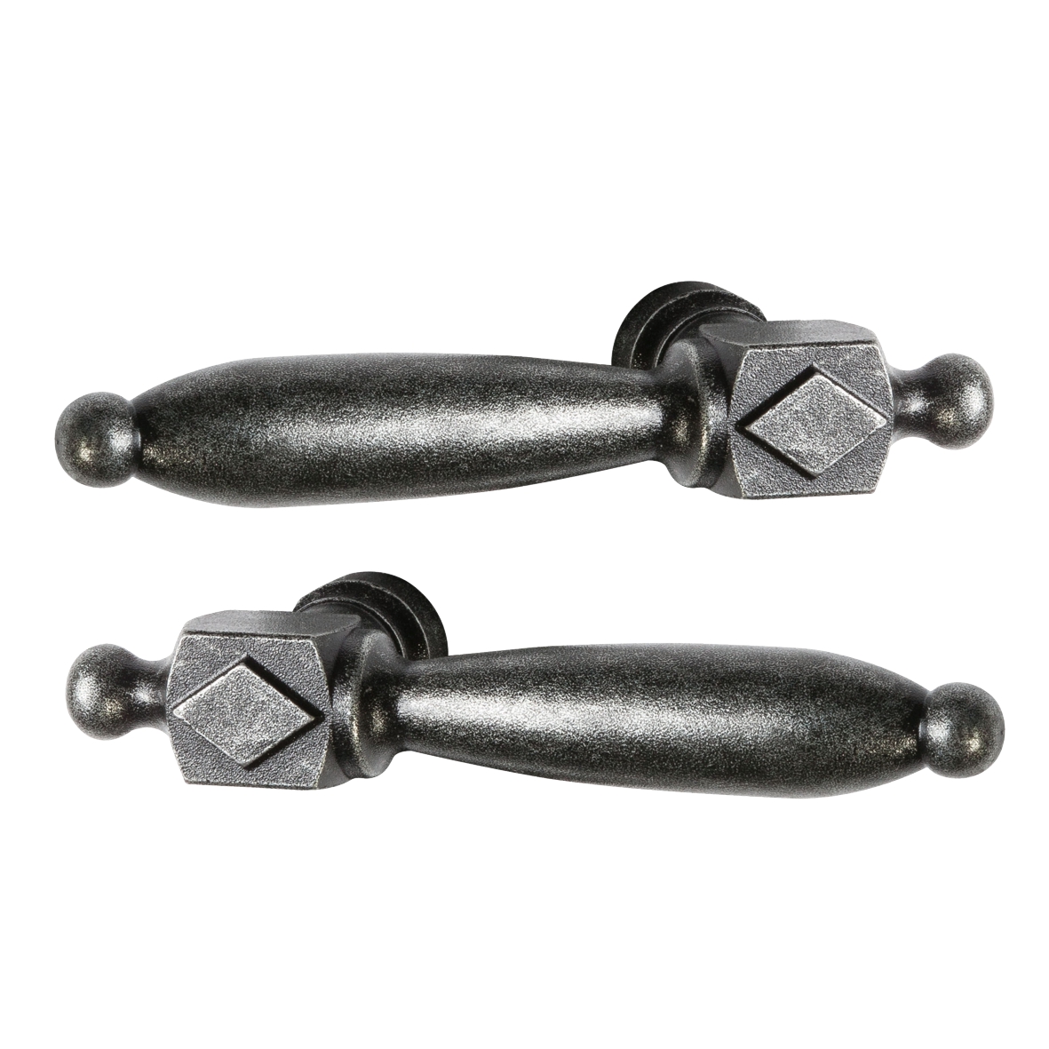 Türgriff in Eisen mit versch. Oberflächen erhältlich. Grifflänge Türgriff Eisen schwarz passiviert 130mm Paar Serie TD068 Bild1