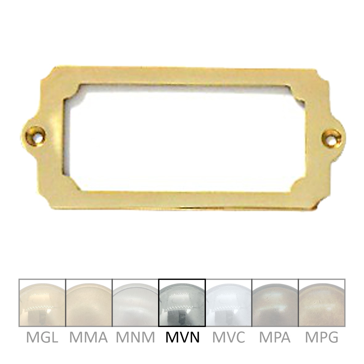 Namensschild Messing MNI 120x53mm Serie NS004 Bild1
