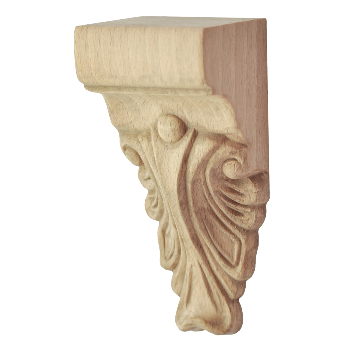 Kapitell in Buche/Kiefer. 50x110x39 mm Bild1 Kapitell in Buche 50 x 110 x 39mm Serie AH038 Bild1