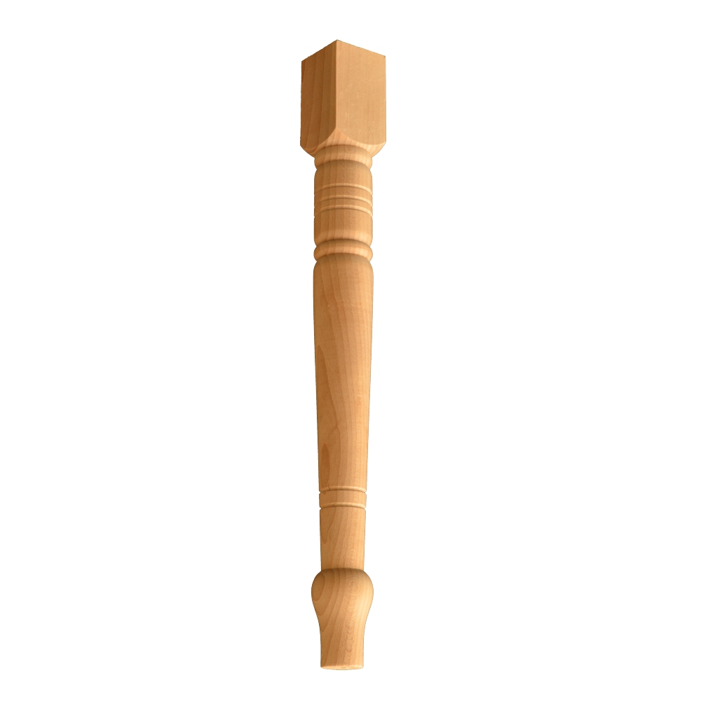 Stuhlbein in Buche/Kiefer. Länge Holz Stuhlbein Buche Länge 450 mm, 45 x 45 mm HB103-200-BUC-45-450 Bild1