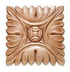 Rosette in Buche 70 x 70mm Serie AH360 Bild1