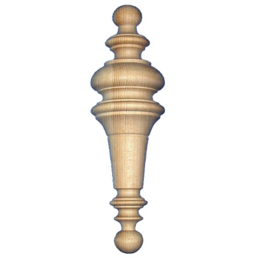 Halbsäulen in Buche 196 x 59mm Serie AH004 Bild1