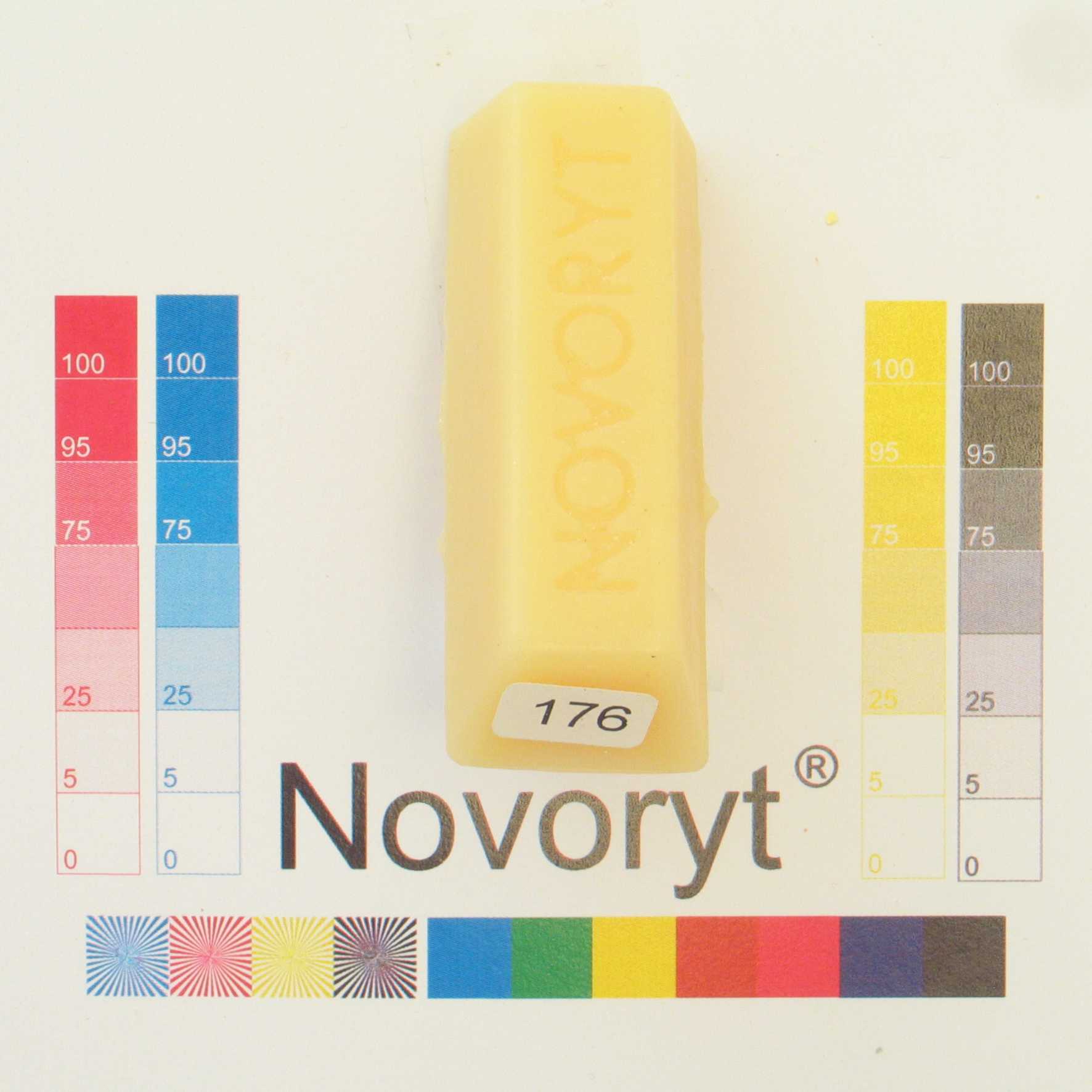 NOVORYT® Weichwachs Farbe 076 Fichte transpa 5 Stangen der Serie WW003 Bild1