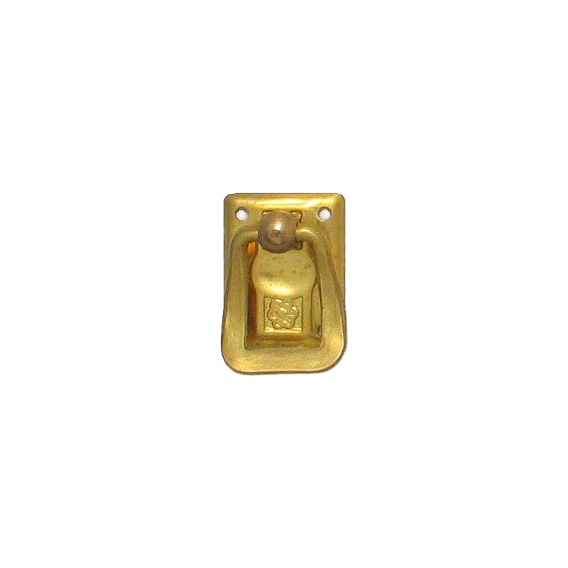Jugendstil Möbelschild geprägt - Messing matt - 23 x 30 mm der Serie JU001 Bild1 Jugendstil Möbelschild geprägt Messing MMA 23 x 30mm mit Griff Serie JU001 Bild1