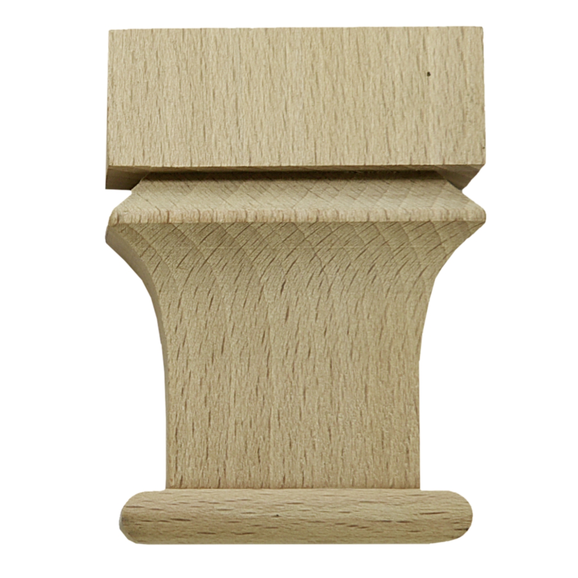 Kapitell in Buche 75 x 55 x 25mm Serie AH030 Bild1