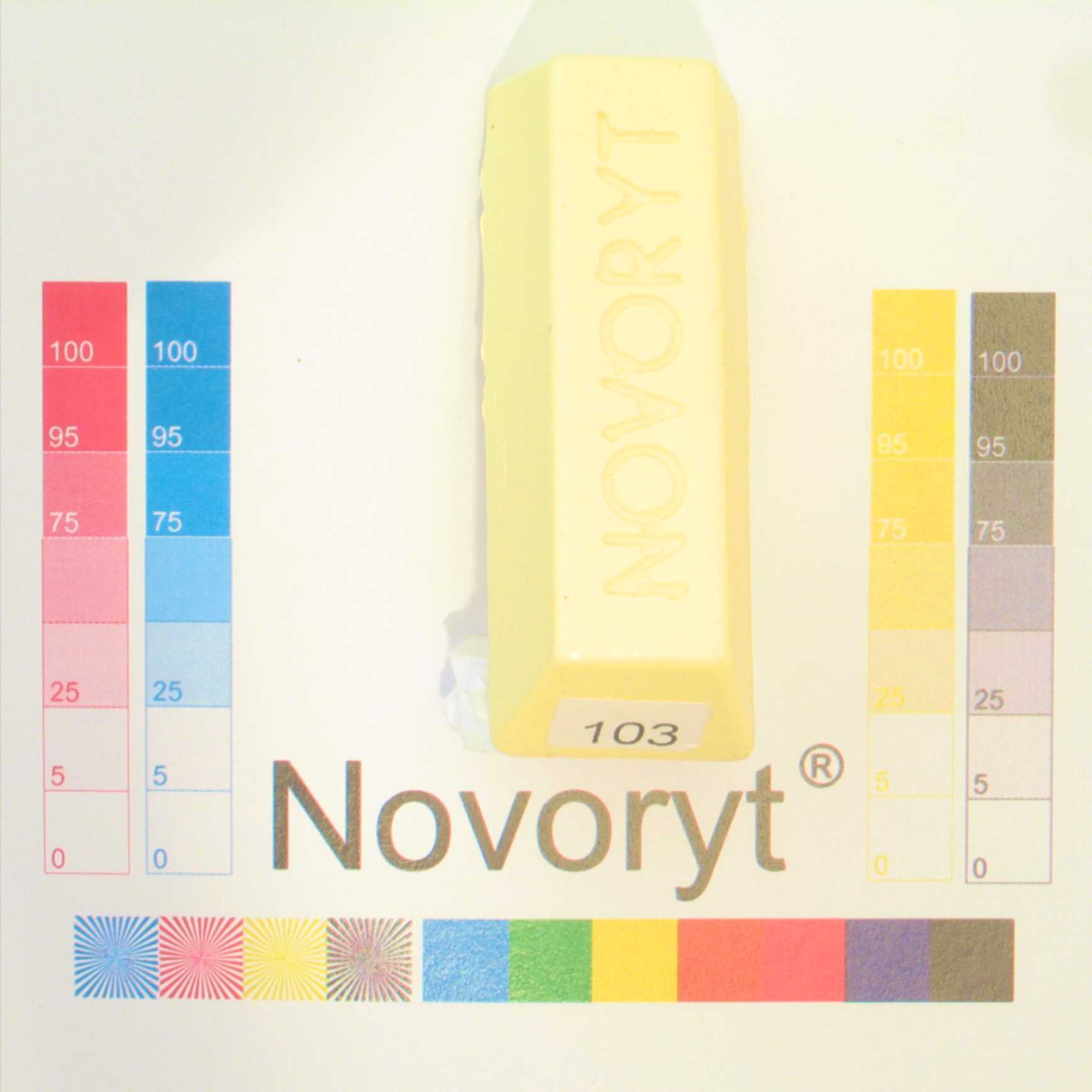 NOVORYT® Schmelzkitt - Farbe 103 pastell gel 1 Stange Serie HW003 Bild1