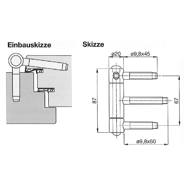 Einbohrband EVS, D