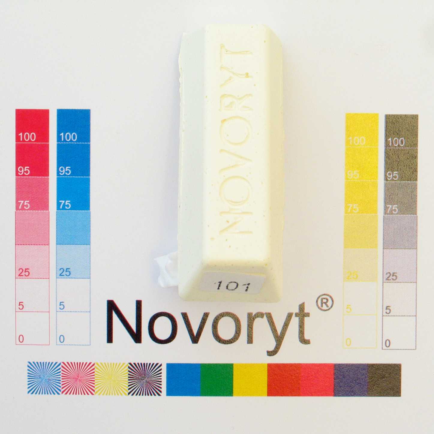 NOVORYT® Schmelzkitt - Farbe 101 cremeweiss 1 Stange Serie HW003 Bild1