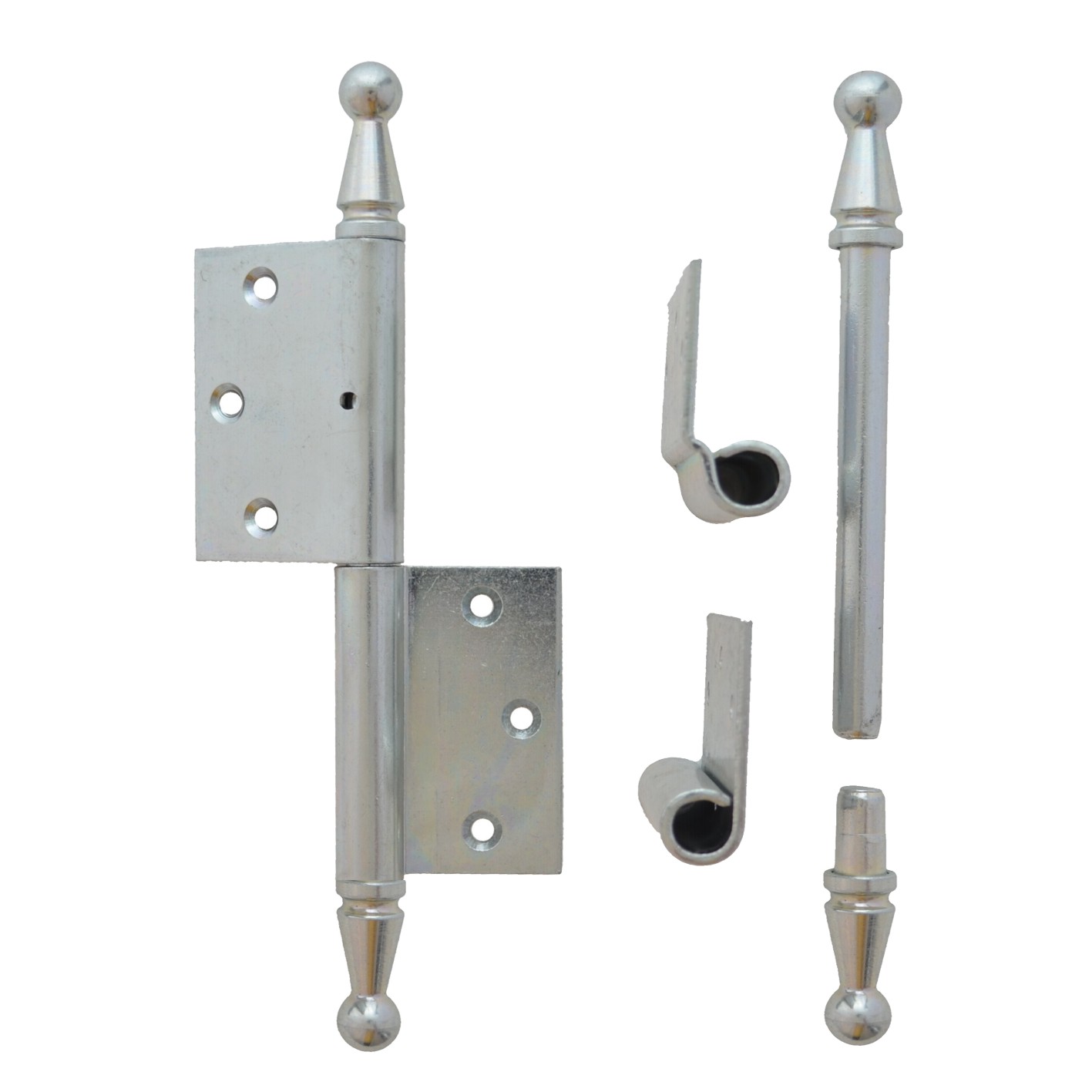 Berliner Band loser Stift und loser Zierknopf 160 mmin Eisen verzinkt  Bild1 Berliner Band loser Stift und loser Zierknopf 160mm links/rechts - Eisen verzinkt Serie TB015 Bild1