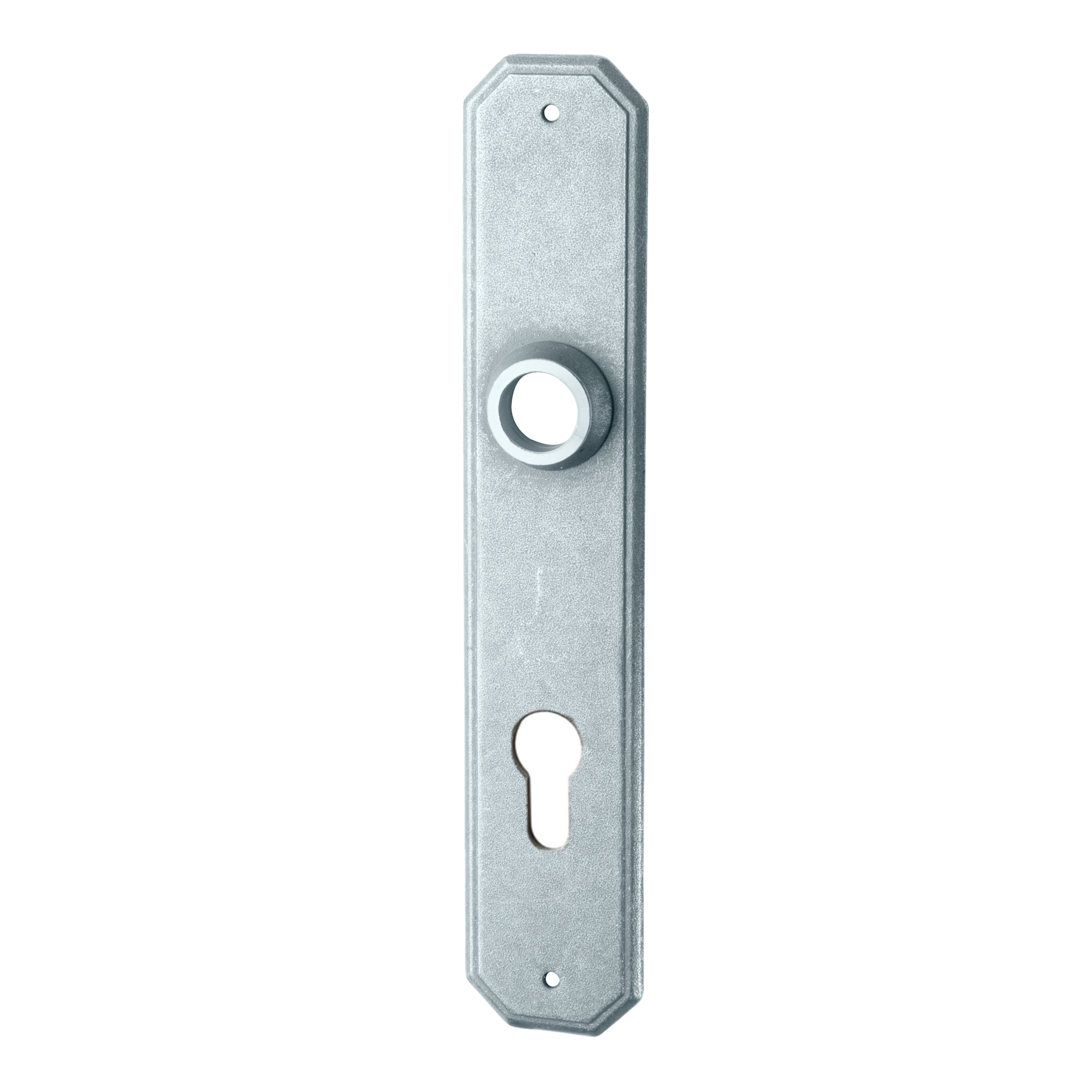 Zimmertürschild Dist. 72 mm PZ Eisen thermopatiniert ® L x B