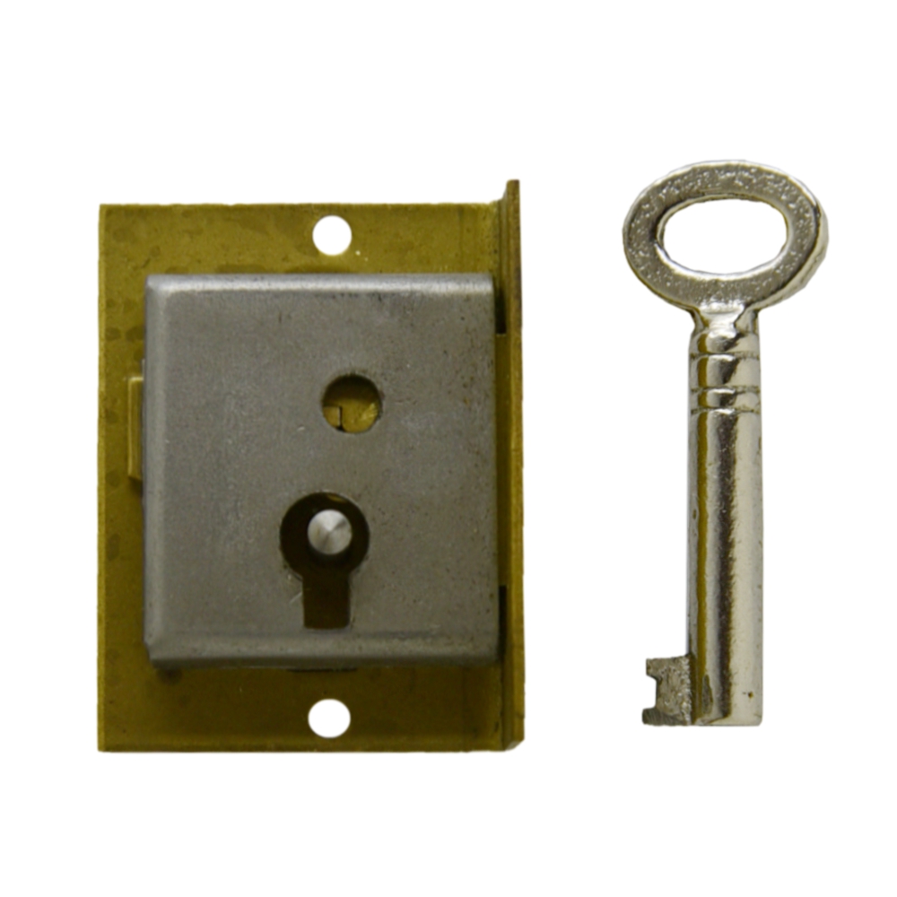 Einlassschloss aus Messing, D 12mm links, Serie EL007 Bild1