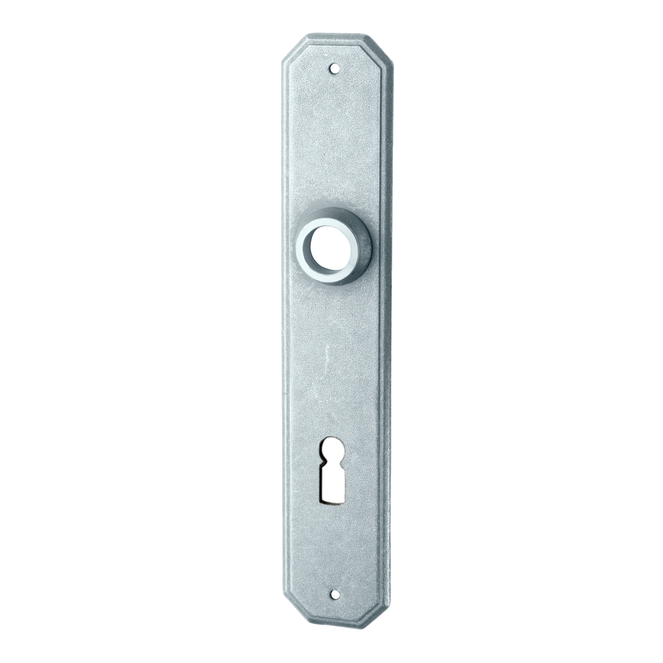 Zimmertürschild Dist. 72 mm BB Eisen thermopatiniert ® L x B