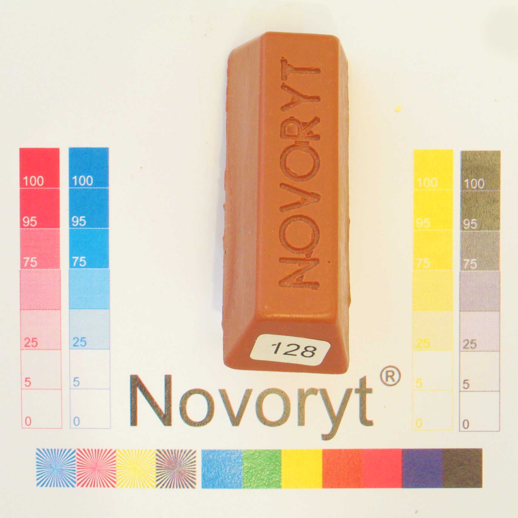 NOVORYT® Schmelzkitt - Farbe 128 Kupfer hell 5 Stangen Serie HW003 Bild1