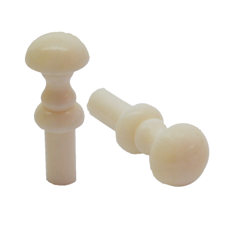 Möbelknopf aus weißem Bein D9mm Serie KN051 Bild1