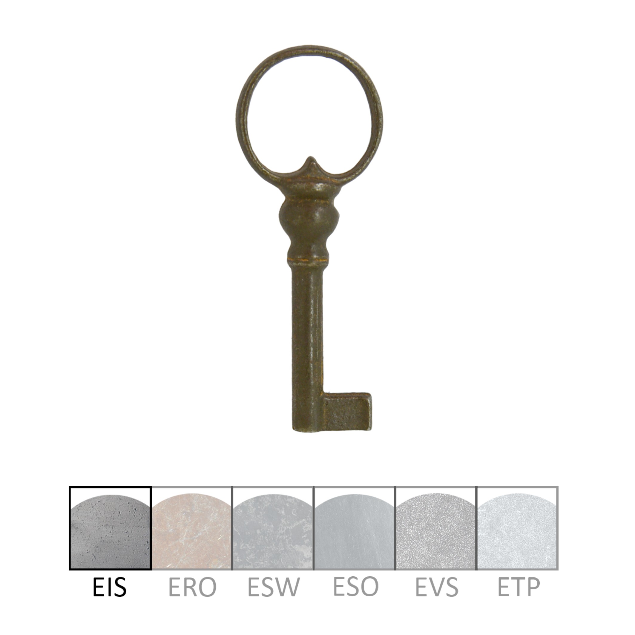 Hohlschlüssel in Eisen/Messing. HL Hohlschlüssel EIS HL45 HD8mm Serie HS020 Bild1