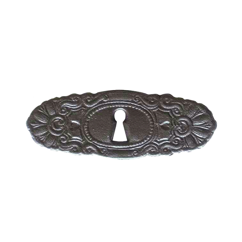 Historismus Möbelschild geprägt Le90 x 30mm mit Schlüsselloch Serie HI012 Bild1