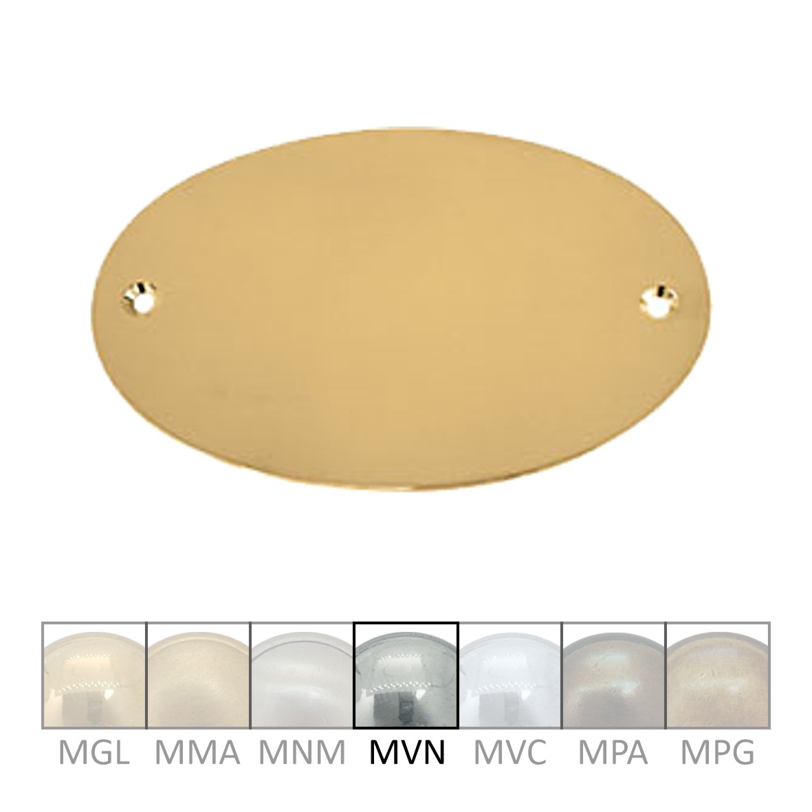 Namensschild Messing MNI 98x60mm Serie NS005 Bild1