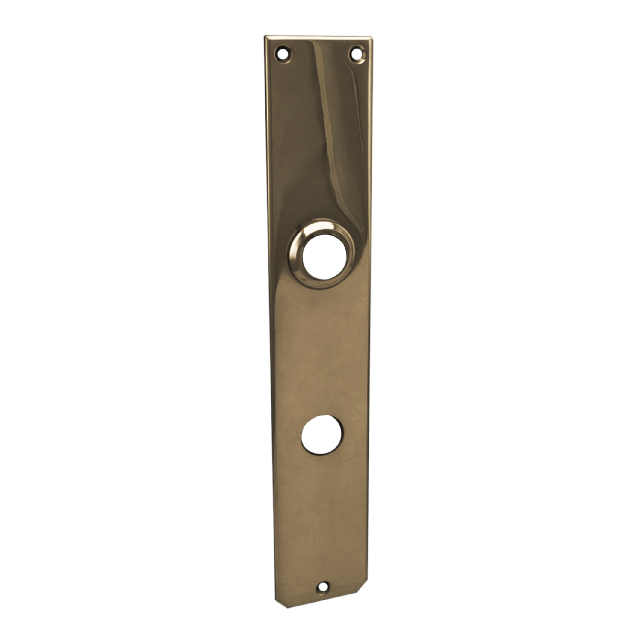 Zimmertürschild Dist. 78 mm WC, Messing patiniert, L x B x T