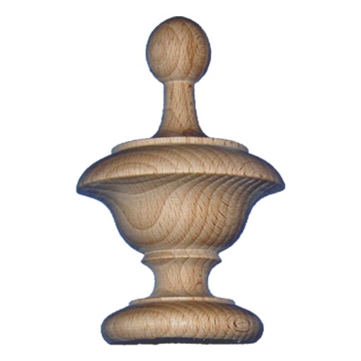 Schrank-und Bettknauf in Buche/Kiefer. H115xB70 mm Bild1 Schrank-und Bettknauf in Buche H115 x B70mm Serie HZ002 Bild1