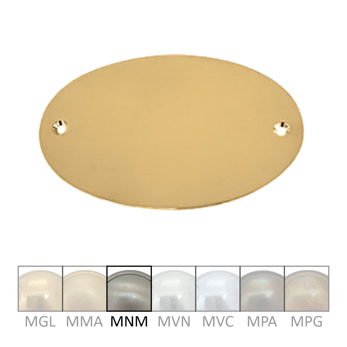 Namensschild Messing MNM 98x60mm Serie NS005 Bild1
