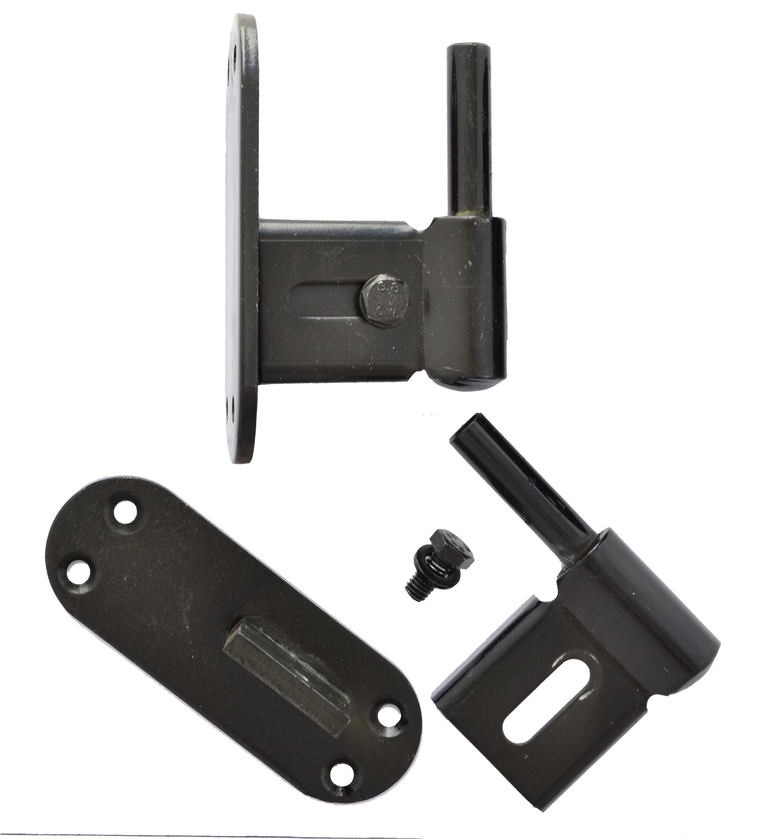 Fensterladen Kloben verstellbar, schwarz pulverbeschichtet, D10mm, links Serie FB001 Bild1