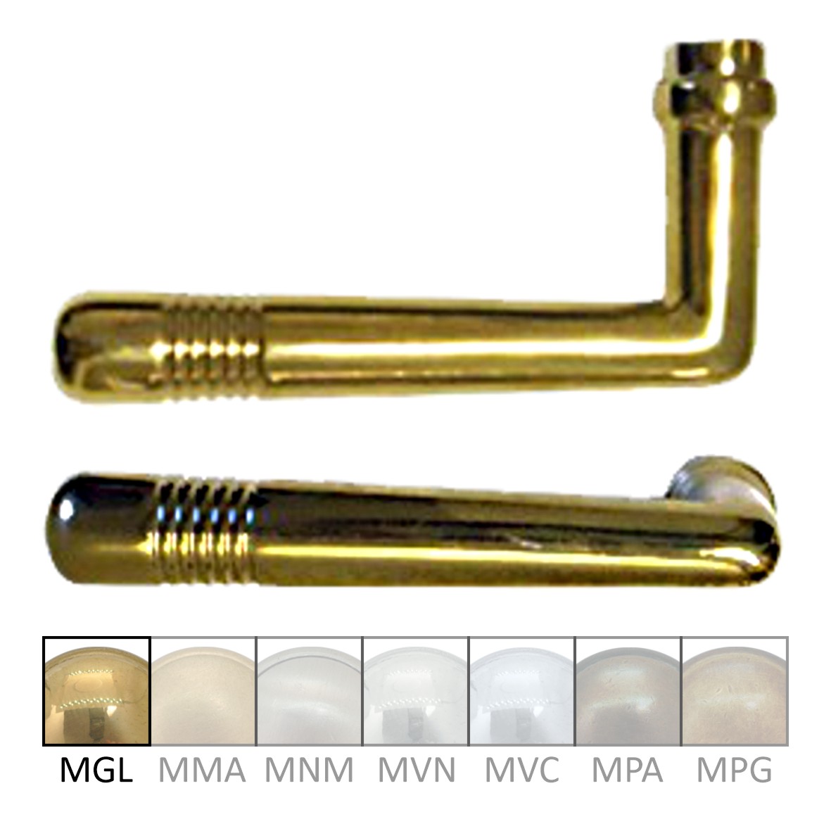 Türgriff aus Messing 110mm DIN Links Serie TD017 Bild1