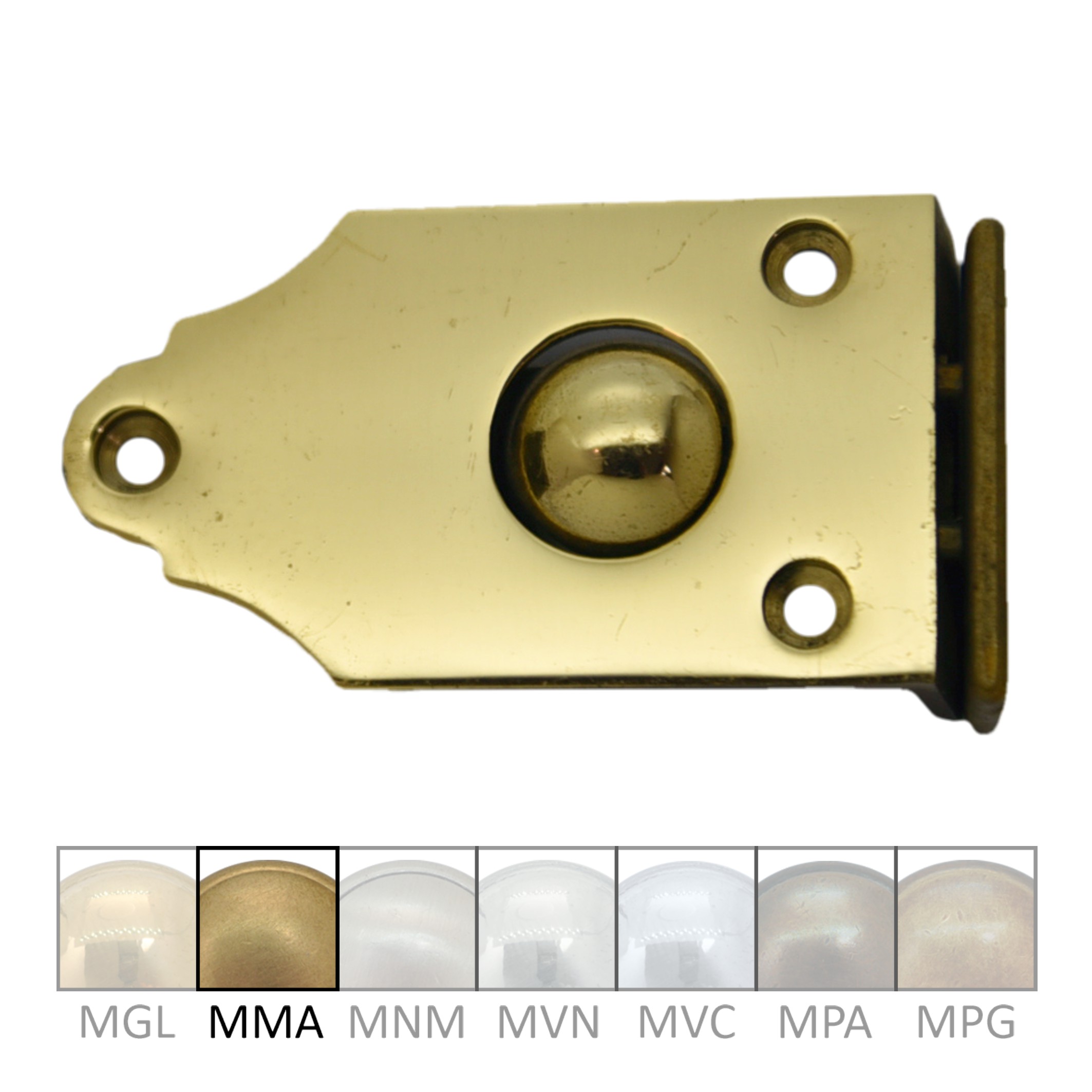 Sekretärverriegelung in Messing. L=55 mm Bild1 Sekretärverriegelung Messing antik L=55mm Serie TM004 Bild1