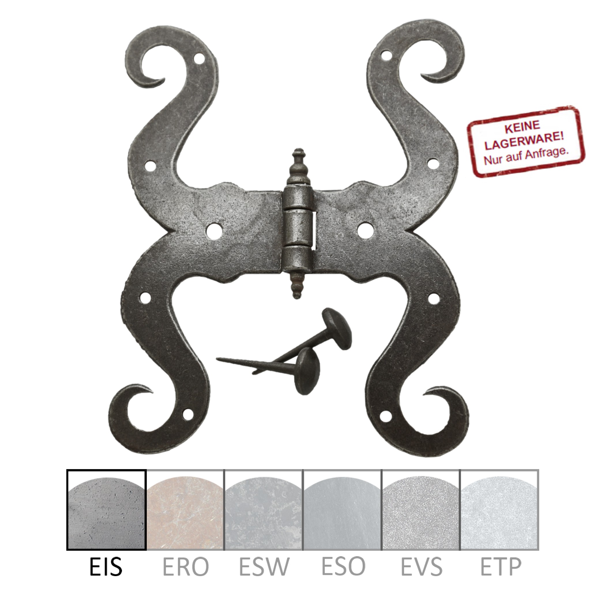 S-Möbelband in Eisen. GL S-Möbelband EIS GL-172mm Serie MB258 Bild1