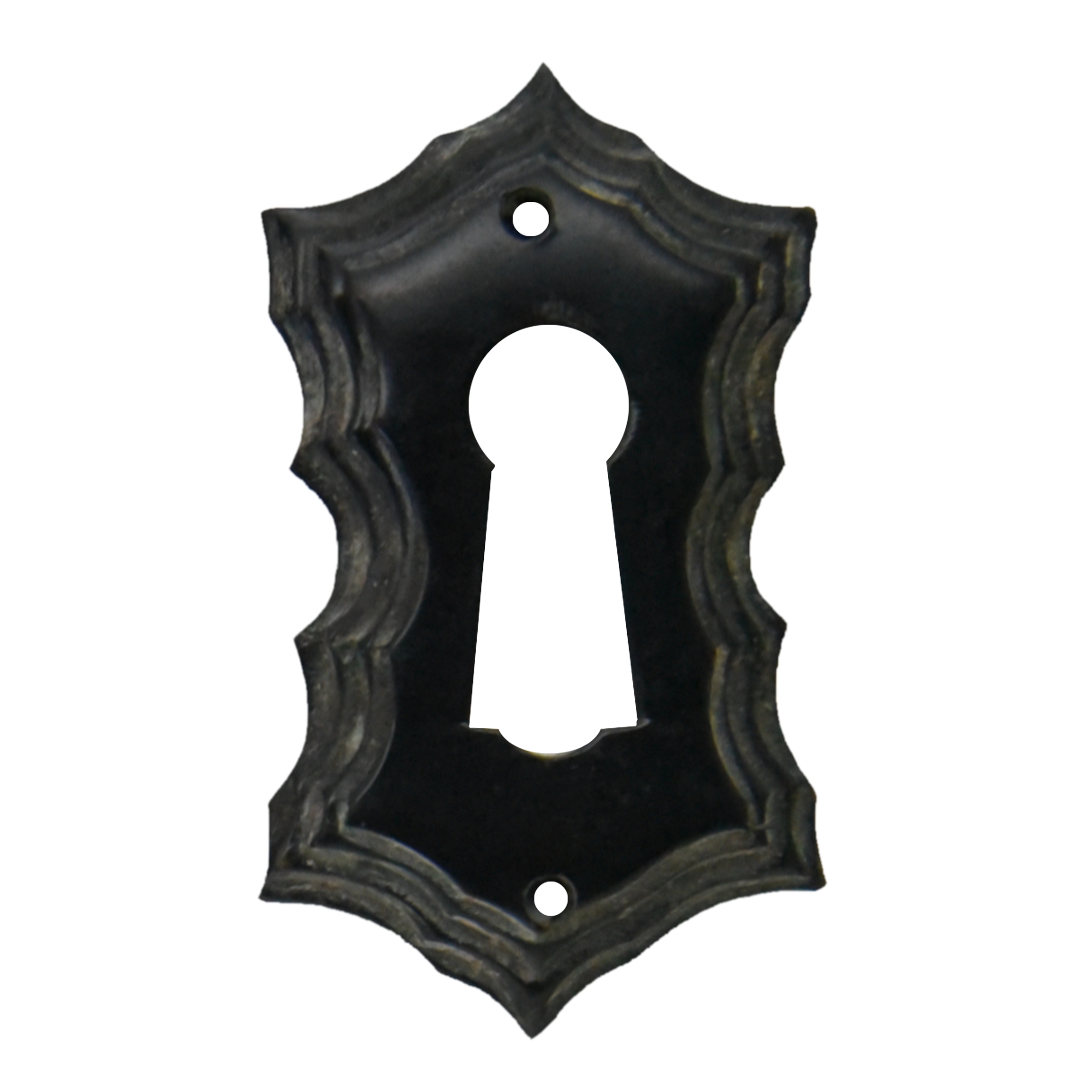 Klassizismus Möbelschild Horn - 30x45mm mit Schlüsselloch Serie KL035 Bild1