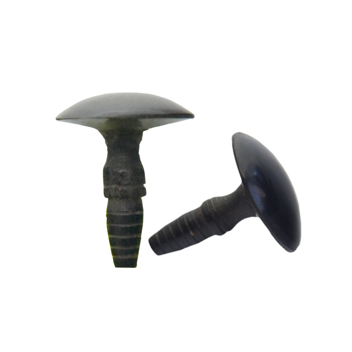 Möbelknopf aus schwarzem Büffelhorn D16mm Serie KN002 Bild1