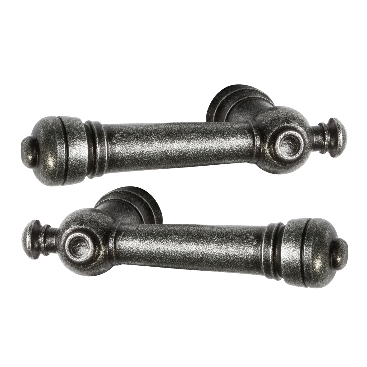 Türgriff in Eisen mit versch. Oberflächen erhältlich. Grifflänge Türgriff Eisen schwarz passiviert 115mm Paar Serie TD057 Bild1