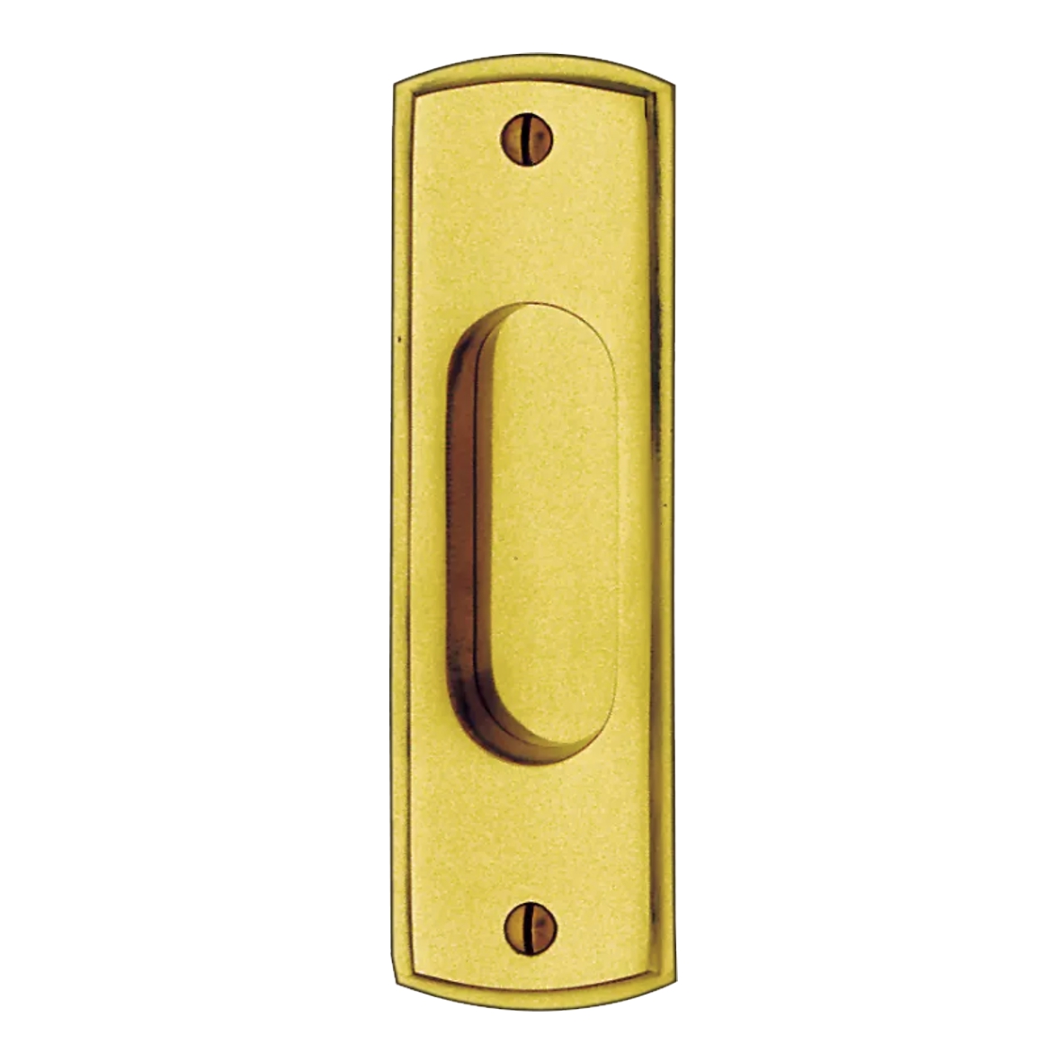 Schiebetürgriffmuschel Messing glänzend SG006-144E-MGL-140-40 Bild1
