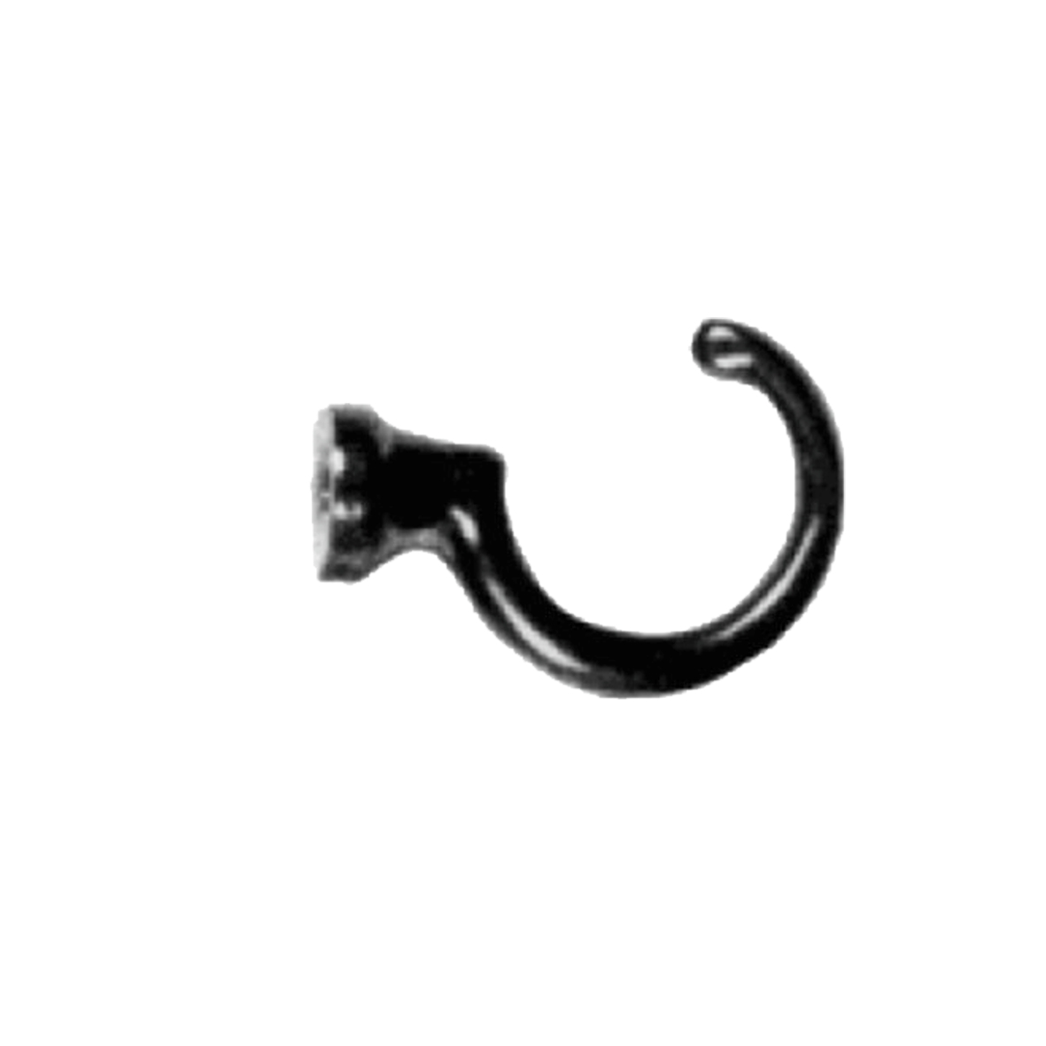 Haken MPA, HxL - 21x30 mm der Serie KH030 Bild1 Haken Messing patiniert HxL - 21x30mm Serie KH030 Bild1
