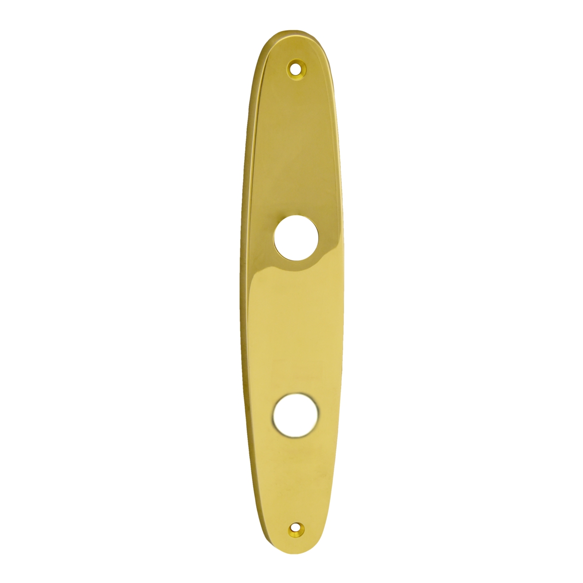 Badezimmertürschild Dist. 78 mm WC, Messing glänzend L x B