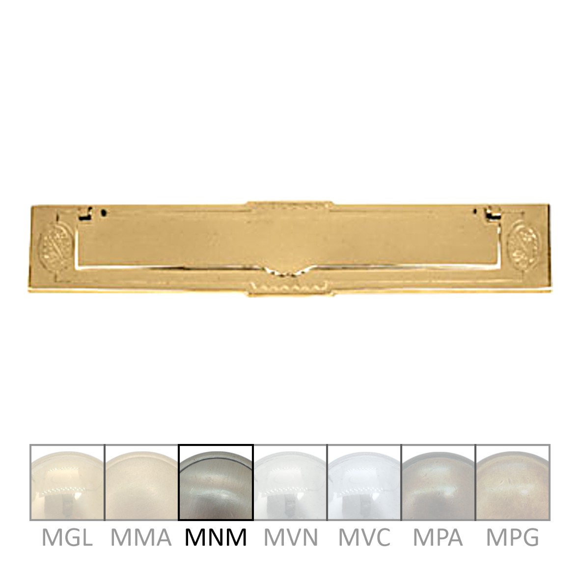Briefklappe Messing MNM 315 x 65mm Serie BK006 Bild1