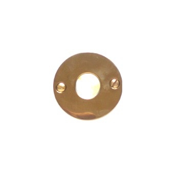 Türdrückerrosette Messing glänzend D